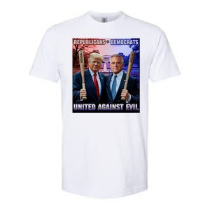 Republicans And Democrats United Against Evil Donald Trump Robert F Kennedy Softstyle CVC T-Shirt