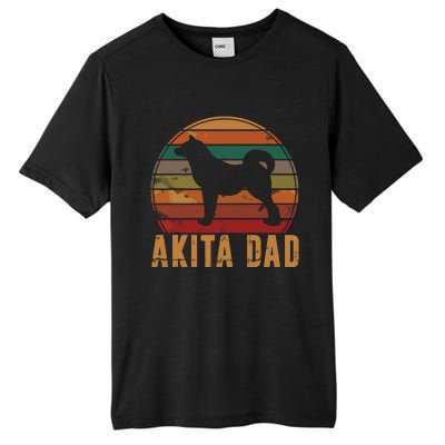 Retro Akita Dad Gift Akita Daddy Dog Owner Pet Father Tall Fusion ChromaSoft Performance T-Shirt