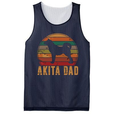 Retro Akita Dad Gift Akita Daddy Dog Owner Pet Father Mesh Reversible Basketball Jersey Tank