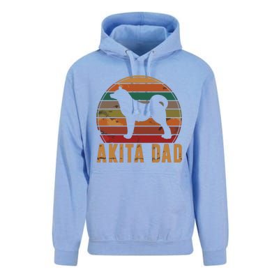 Retro Akita Dad Gift Akita Daddy Dog Owner Pet Father Unisex Surf Hoodie