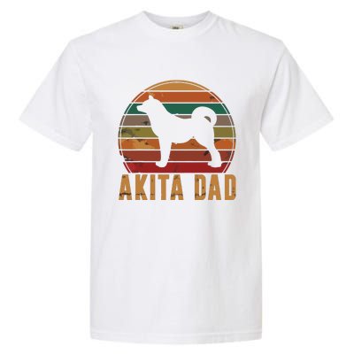 Retro Akita Dad Gift Akita Daddy Dog Owner Pet Father Garment-Dyed Heavyweight T-Shirt