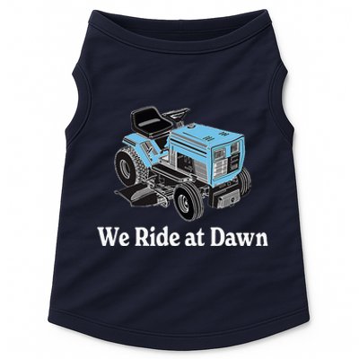 Ride At Dawn Tractor Enthusiast Dad Grandpa Doggie Tank