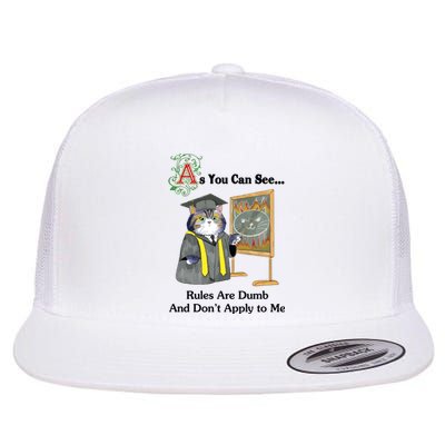 Rules Are Dumb Flat Bill Trucker Hat