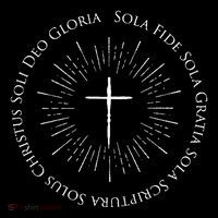 Reformation Anniversary Design With 5 Solas Cross Short Acrylic Beanie