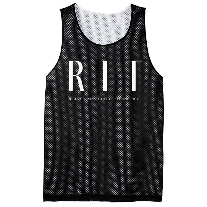 RIT Art Deco Style College Mesh Reversible Basketball Jersey Tank