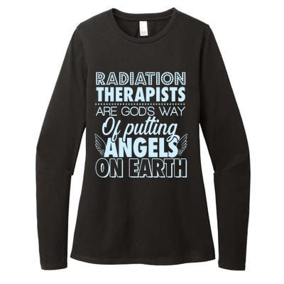 Radiation Therapists Are God's Way Of Putting Angels On Earth Womens CVC Long Sleeve Shirt