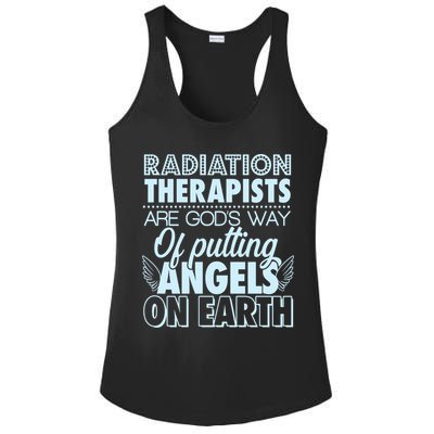 Radiation Therapists Are God's Way Of Putting Angels On Earth Ladies PosiCharge Competitor Racerback Tank