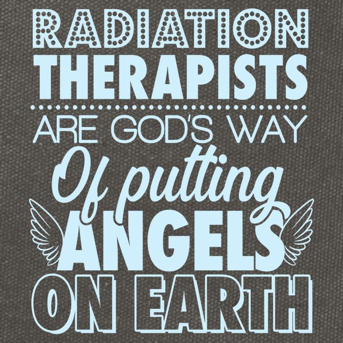 Radiation Therapists Are God's Way Of Putting Angels On Earth Cotton Canvas Backpack