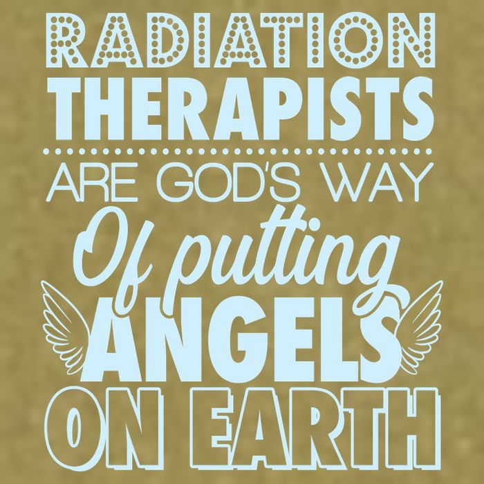 Radiation Therapists Are God's Way Of Putting Angels On Earth Garment-Dyed Women's Muscle Tee