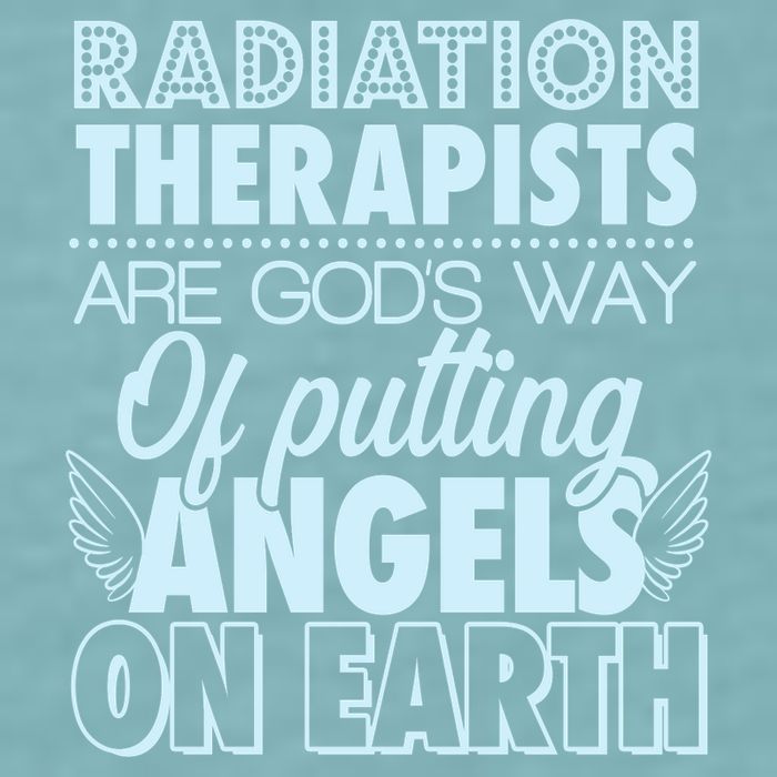Radiation Therapists Are God's Way Of Putting Angels On Earth Sueded Cloud Jersey T-Shirt