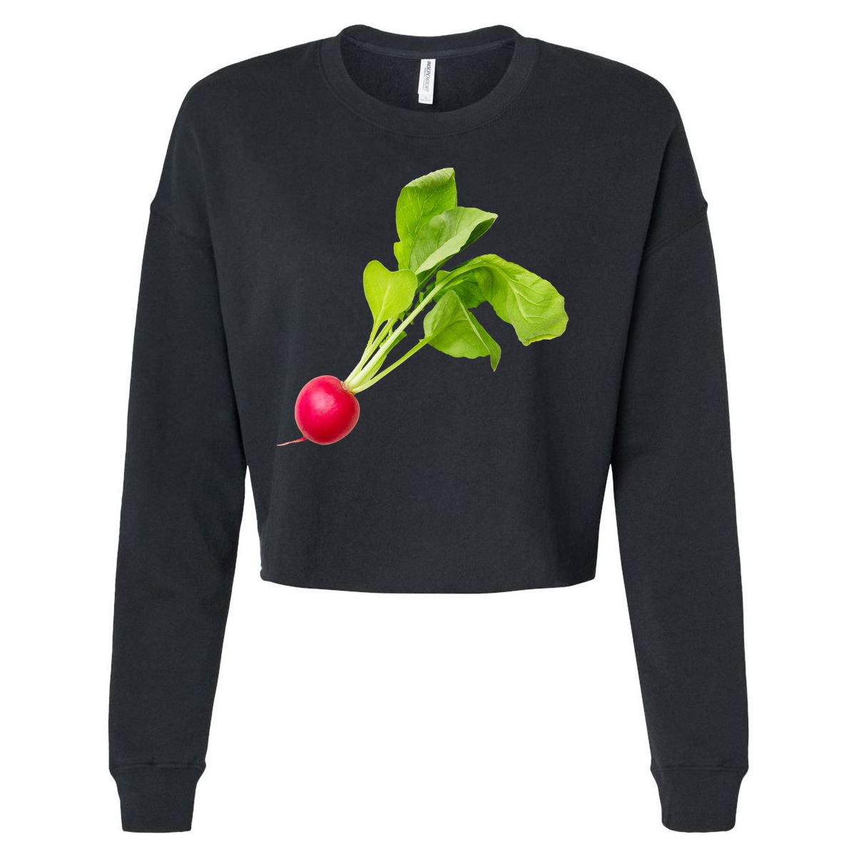 Radish Cropped Pullover Crew