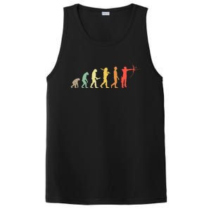 Retro Archery Evolution Gift For Archers & Bowmen PosiCharge Competitor Tank