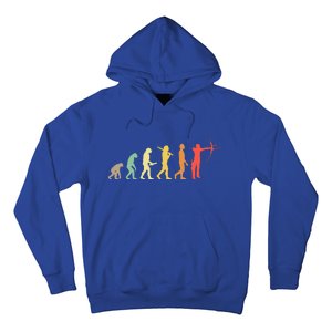 Retro Archery Evolution Gift For Archers & Bowmen Hoodie