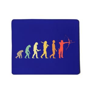 Retro Archery Evolution Gift For Archers & Bowmen Mousepad