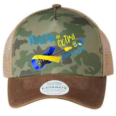 Rockin’ An Extra Chromosome Rock Guitar Down Syndrome T21 Gift Legacy Tie Dye Trucker Hat