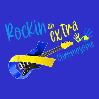 Rockin’ An Extra Chromosome Rock Guitar Down Syndrome T21 Gift T-Shirt