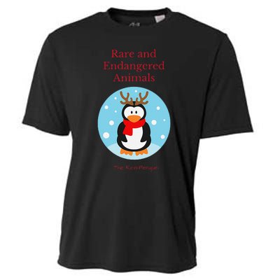 Rare And Endangered Animals The Rein Christmas Design Cooling Performance Crew T-Shirt