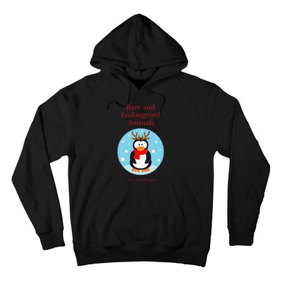 Rare And Endangered Animals The Rein Christmas Design Hoodie