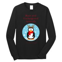 Rare And Endangered Animals The Rein Christmas Design Long Sleeve Shirt