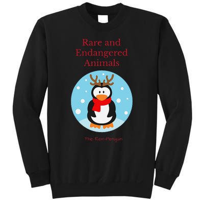 Rare And Endangered Animals The Rein Christmas Design Sweatshirt