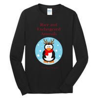 Rare And Endangered Animals The Rein Christmas Design Tall Long Sleeve T-Shirt