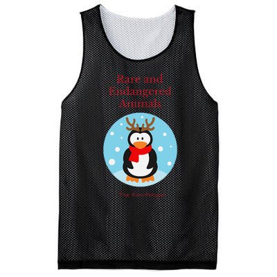 Rare And Endangered Animals The Rein Christmas Design Mesh Reversible Basketball Jersey Tank