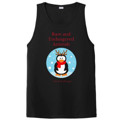 Rare And Endangered Animals The Rein Christmas Design PosiCharge Competitor Tank