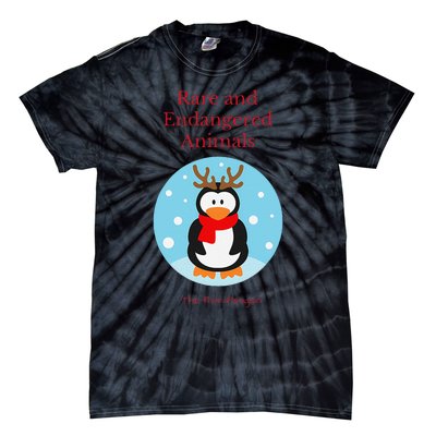 Rare And Endangered Animals The Rein Christmas Design Tie-Dye T-Shirt