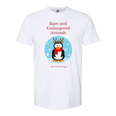 Rare And Endangered Animals The Rein Christmas Design Softstyle CVC T-Shirt