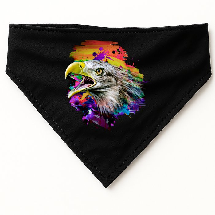 Realistic Abstract Eagle USA-Made Doggie Bandana