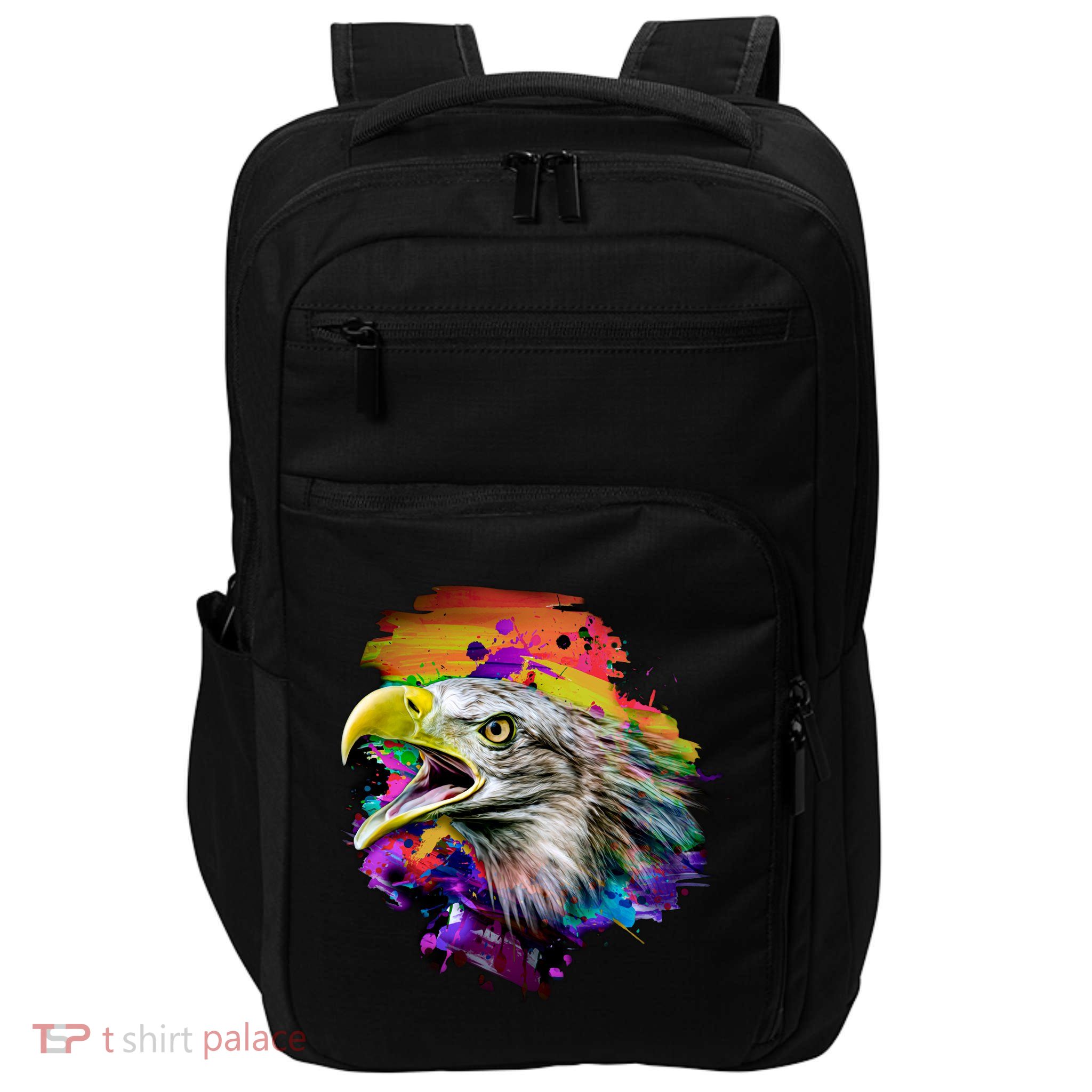 Realistic Abstract Eagle Impact Tech Backpack