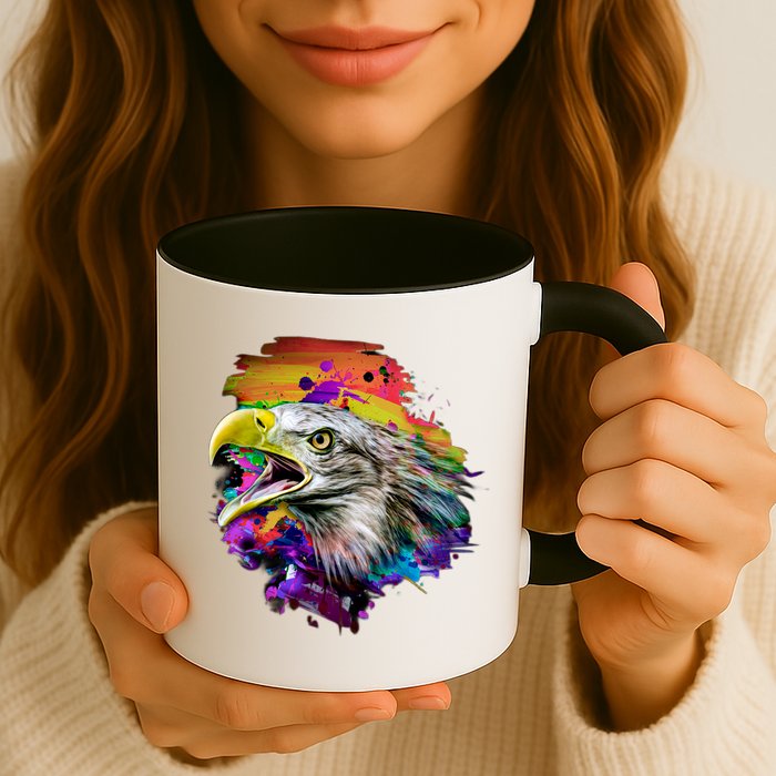 Realistic Abstract Eagle Mug