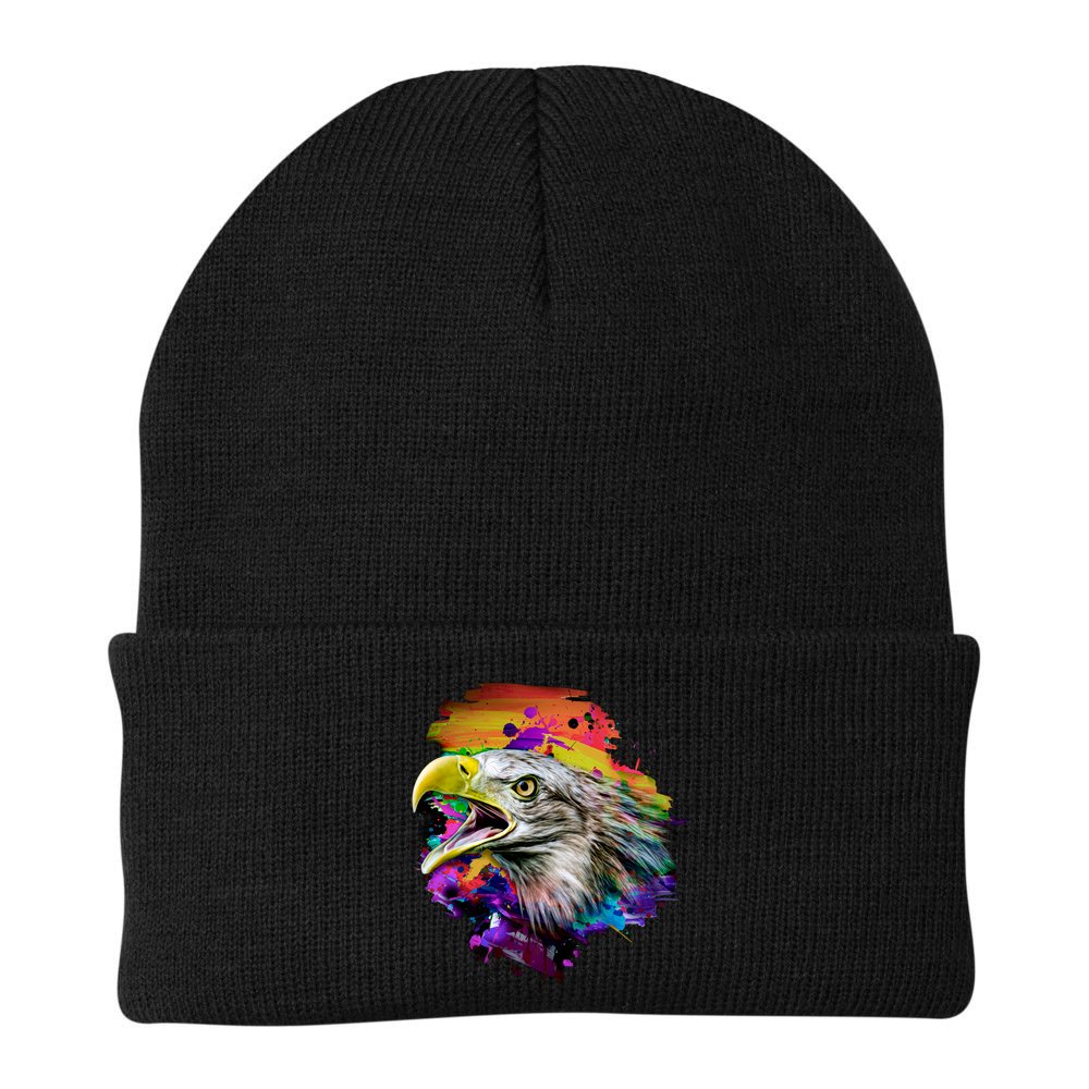 Realistic Abstract Eagle Beanie