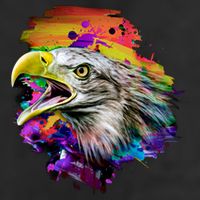 Realistic Abstract Eagle Beanie