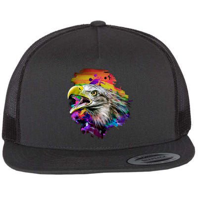 Realistic Abstract Eagle Flatbill Hat