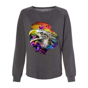 Realistic Abstract Eagle Womens California Wash Sweatshirt