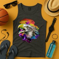 Realistic Abstract Eagle Tank Top