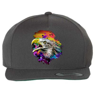 Realistic Abstract Eagle Wool Snapback Cap