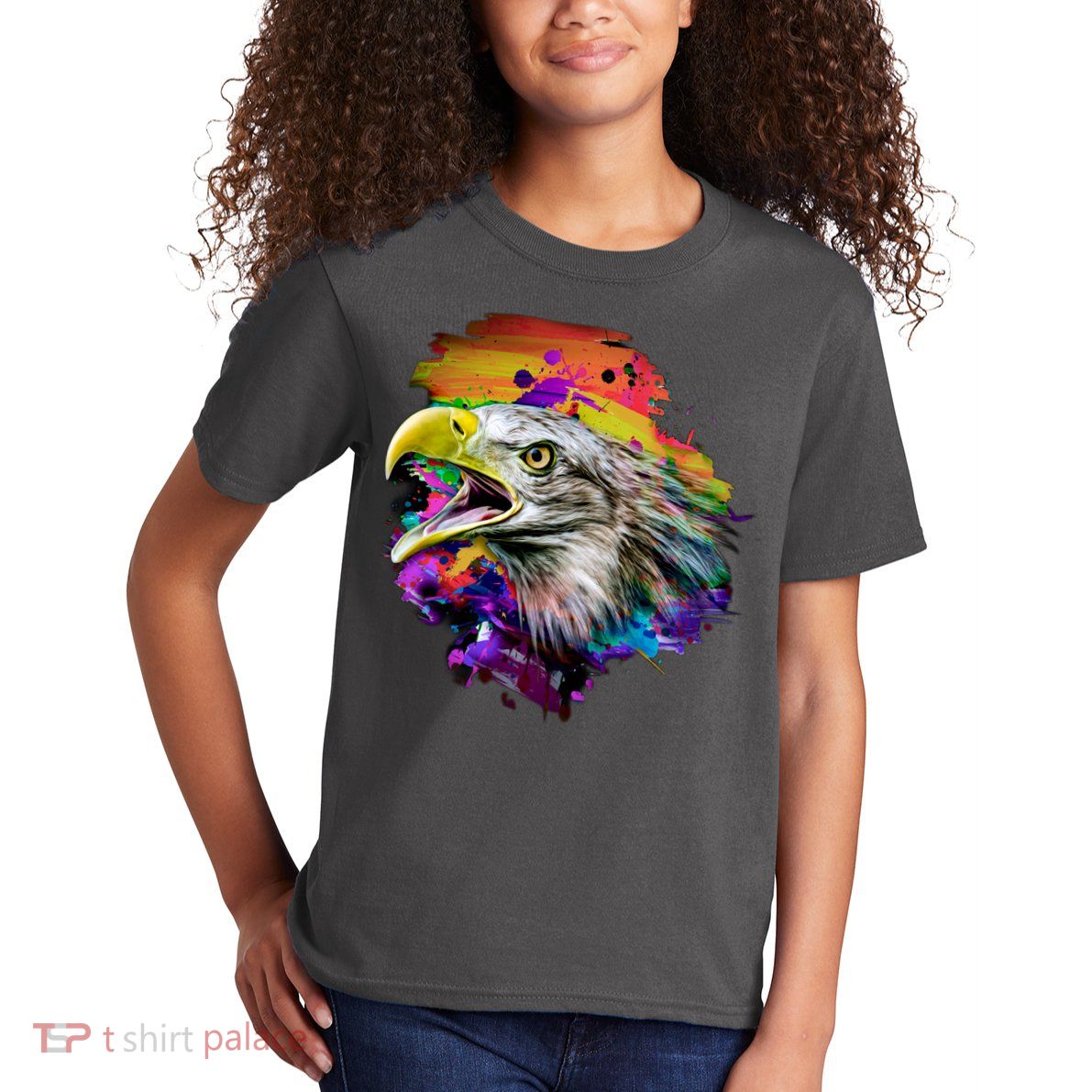 Realistic Abstract Eagle Kids T-Shirt