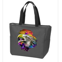 Realistic Abstract Eagle Zip Tote Bag
