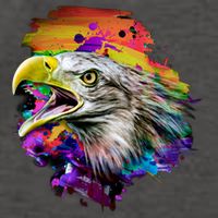 Realistic Abstract Eagle Vector Backpack