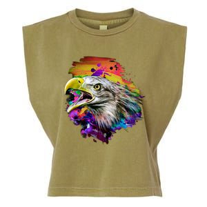 Realistic Abstract Eagle Garment-Dyed Women's Muscle Tee