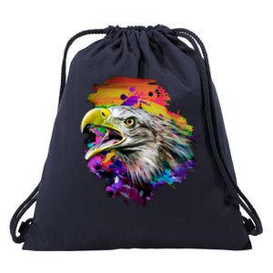 Realistic Abstract Eagle Drawstring Bag