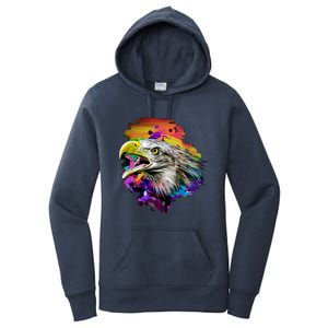 Realistic Abstract Eagle Women's Pullover Hoodie