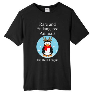 Rare And Endangered Animals The Reinfengun Christmas Design Tall Fusion ChromaSoft Performance T-Shirt