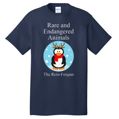 Rare And Endangered Animals The Reinfengun Christmas Design Tall T-Shirt