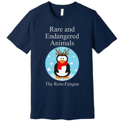 Rare And Endangered Animals The Reinfengun Christmas Design Premium T-Shirt