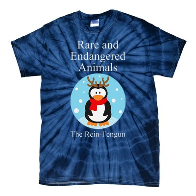 Rare And Endangered Animals The Reinfengun Christmas Design Tie-Dye T-Shirt