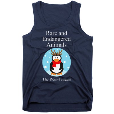 Rare And Endangered Animals The Reinfengun Christmas Design Tank Top