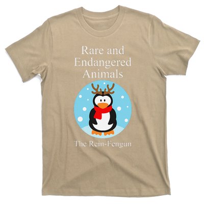 Rare And Endangered Animals The Reinfengun Christmas Design T-Shirt